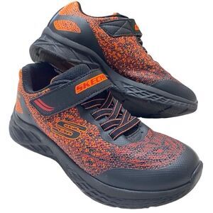 Skechers Boy’s Skechers Microspec II Tromson Black|Orange Sneakers Sz 1.5